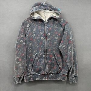 Vtg Y2K BEAMS Palm Paisley Floral Print Zip Up S Hoodie Sweatshirt Japan